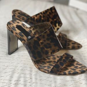 Zara leopard print Heels